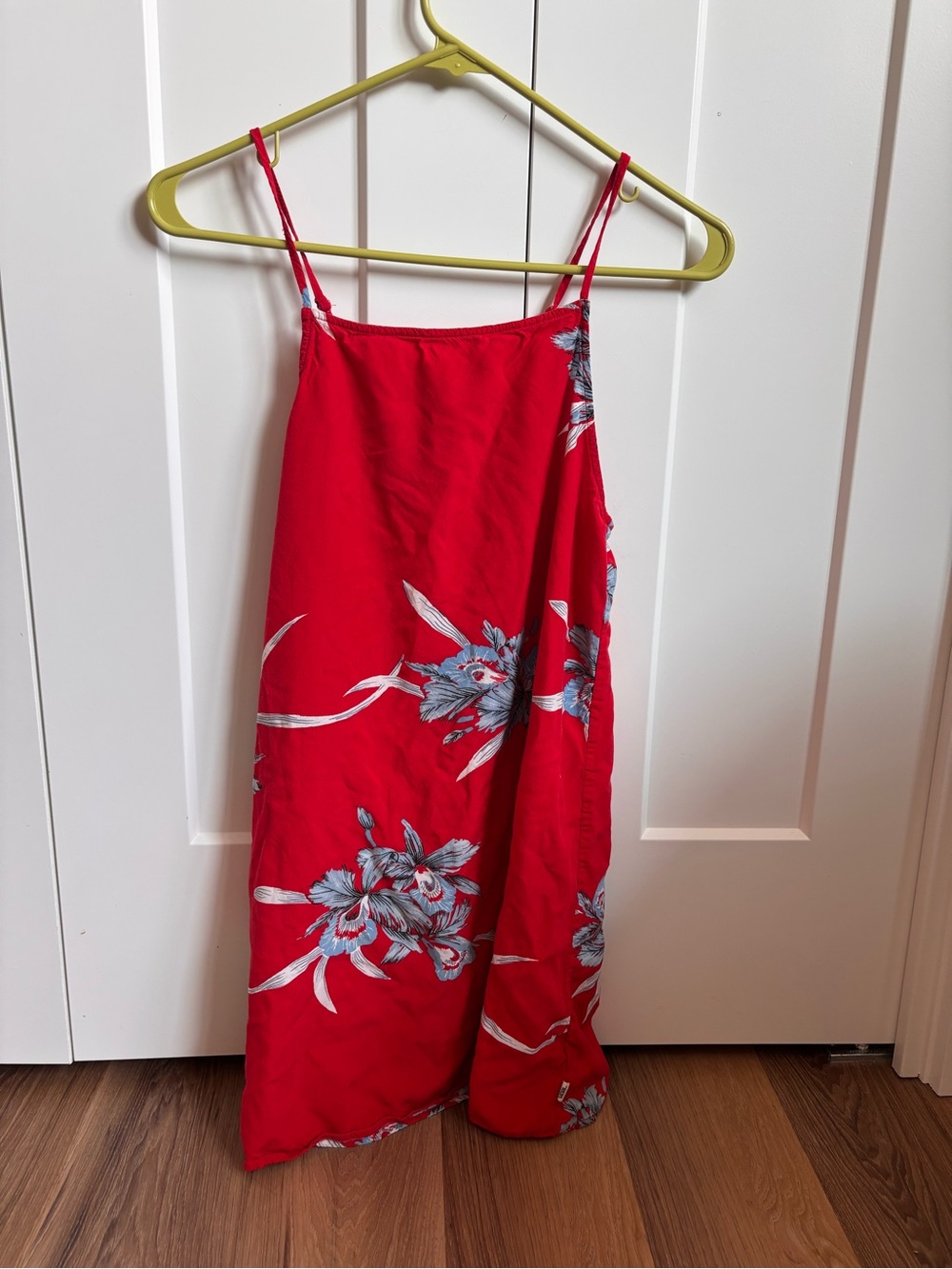 Vans Red Floral Mini Slip Dress